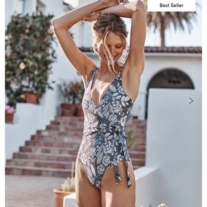 Island floral summersalt bathing suit